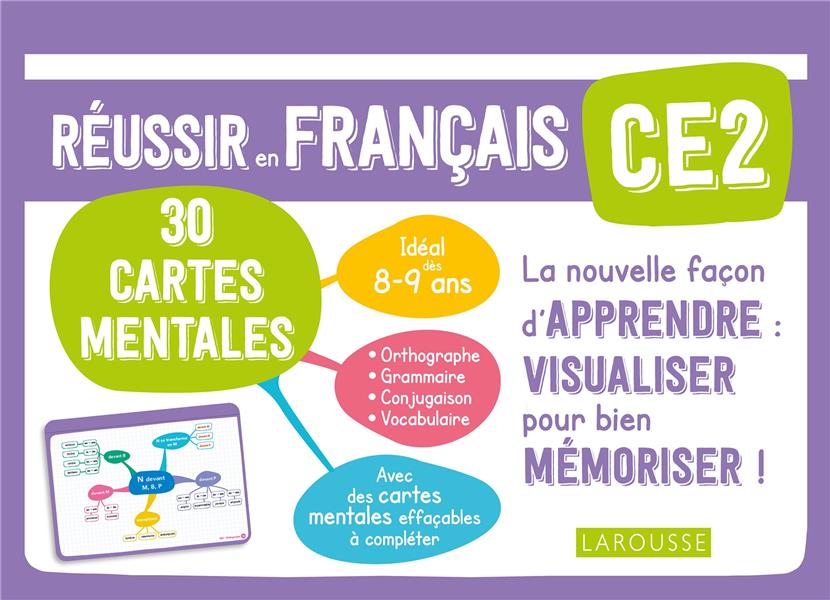 Français CE2 Mes cartes mentales. Réussir en français