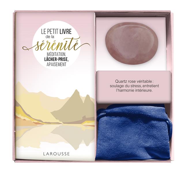 Coffret Ma petite pierre de sérénité. Méditation, lâcher-prise, apaisement. Avec 1 véritable quartz