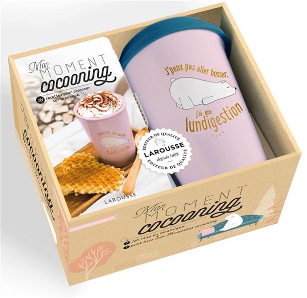 Coffret Mon moment cocooning. Le petit livre de 28 recettes pour cocooner sur le canapé avec 1 joli