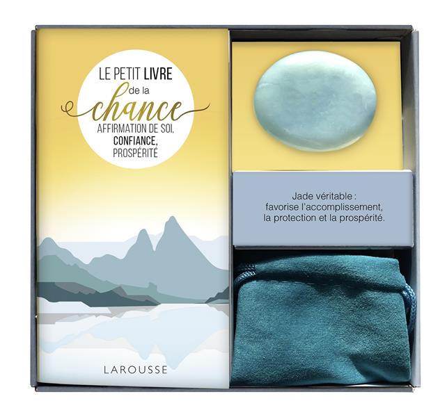 Coffret Ma petite pierre de chance. Le petit livre de la chance avec 1 jade vert véritable