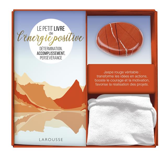 Coffret Ma petite pierre d'énergie positive. Le petit livre de l'énergie positive avec 1 jaspe rouge