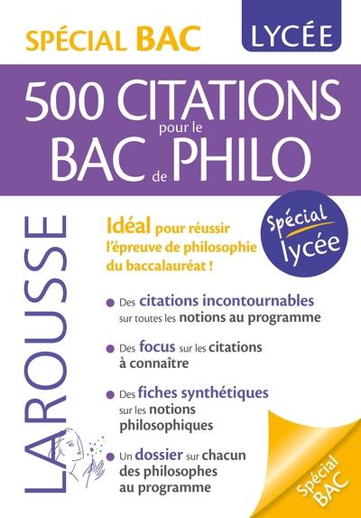 500 citations pour le bac de philo. Spécial lycée