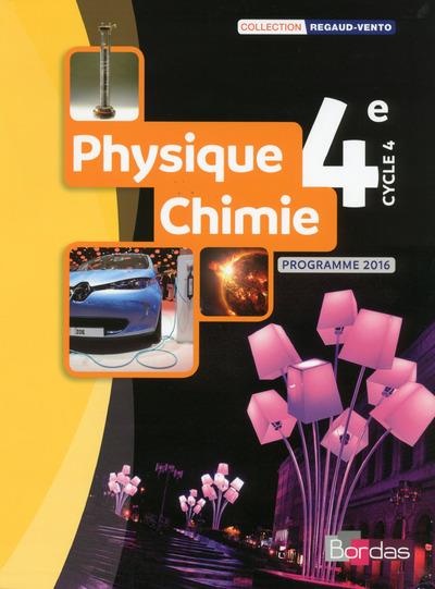 Physique-Chimie 4e. Programme 2016