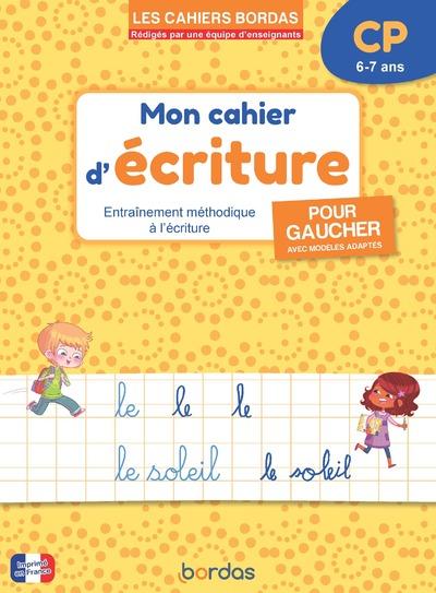 Mon cahier d'écriture pour gaucher avec modèle adaptés CP