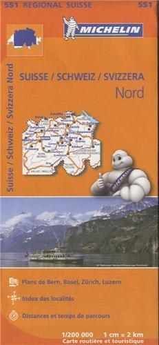 SUISSE NORD 11551 CARTE ' REGIONAL ' MICHELIN KAAR