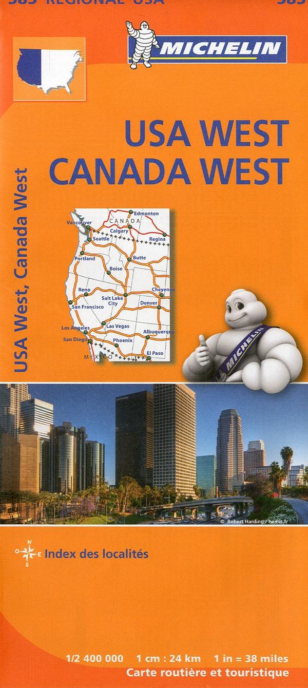 USA WEST , CANADA WEST 11585 CARTE ' REGIONAL ' MI