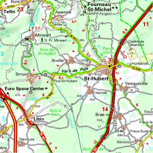 LUXEMBOURG 11377 LUXEMBURG CARTE PROV. BELG. MICHE