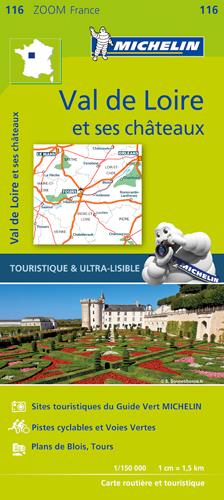 VAL DE LOIRE ET CHATEAUX 11116 CARTE MICHELIN KAAR