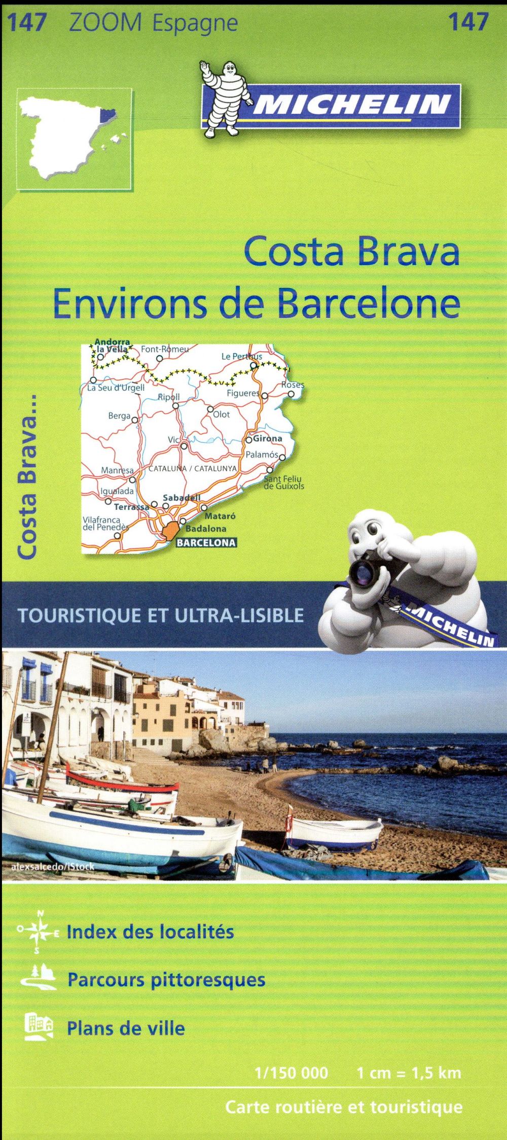 BARCELONA COSTA BRAVA 11147 CARTE ZOOM MICHELIN KA