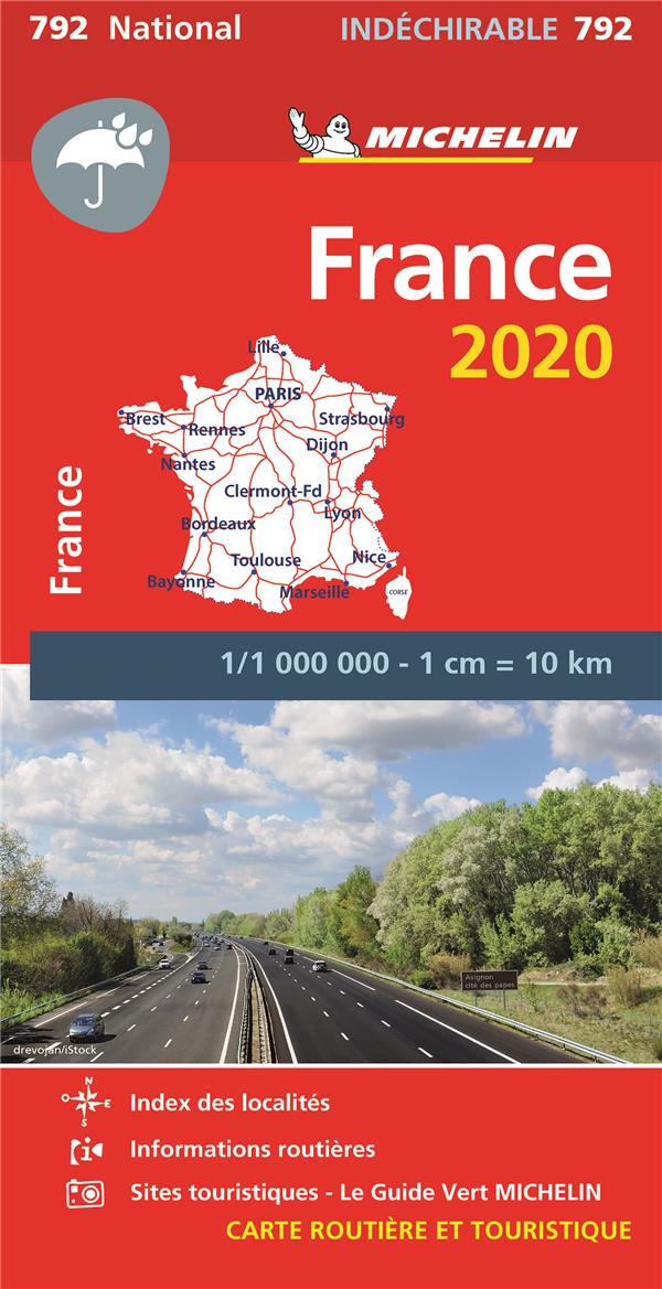 792 France 2020 1:1000000 indéchirable