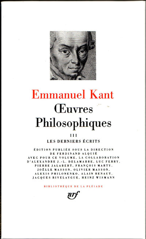 OEUVRES PHILOSOPHIQUES - VOL03 - LES DERNIERS ECRITS