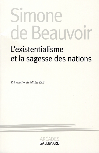 L'existentialisme et la sagesse des nations