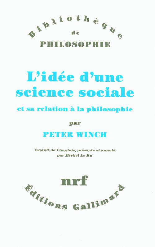 L'idée d'une science sociale et sa relation à la philosophie