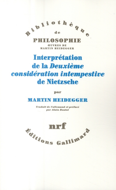 Interprétation de la Deuxième considération intempestive de Nietzsche