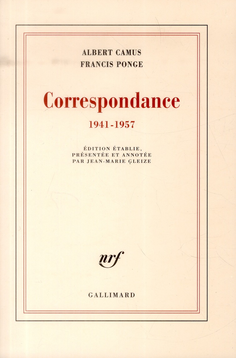 Correspondance (1941-1957)