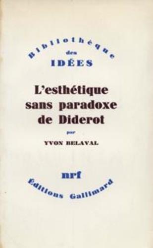 L'Esthétique sans paradoxe de Diderot