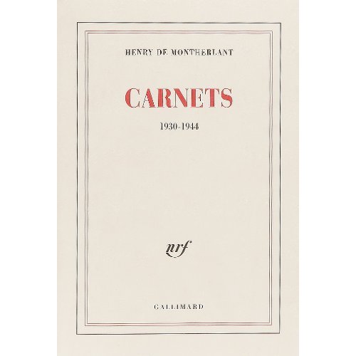 Carnets(années 1930 à 1944)