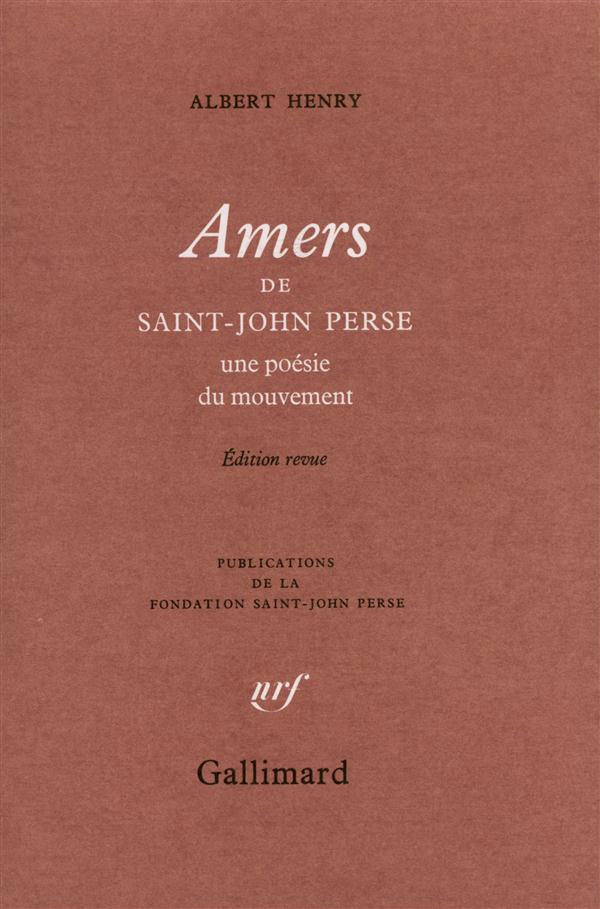 Amers, de Saint-John Perse. Une poésie du mouvement