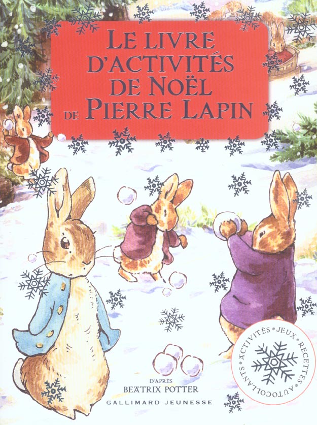 Le livre d'activités de Noël de Pierre Lapin