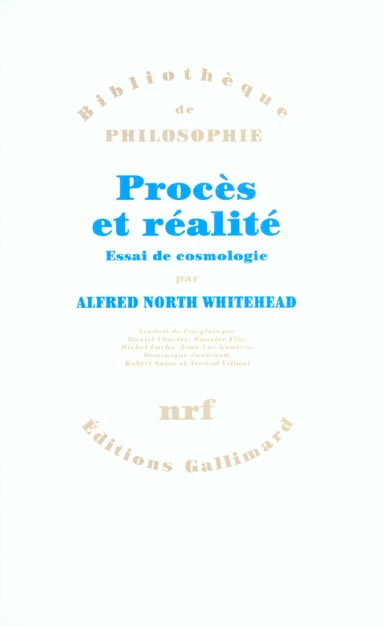 Procès et réalité. Essai de cosmologie