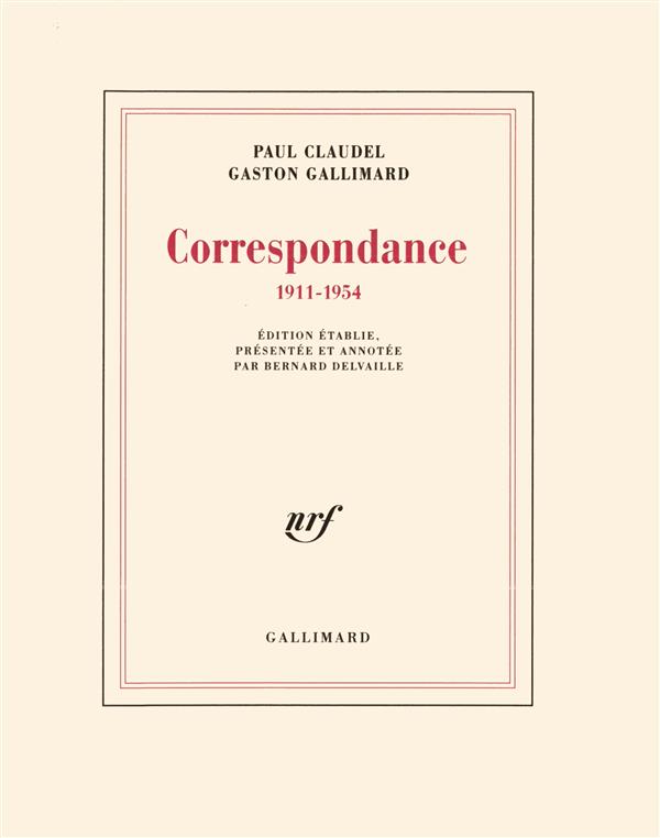 Correspondance 1911-1954