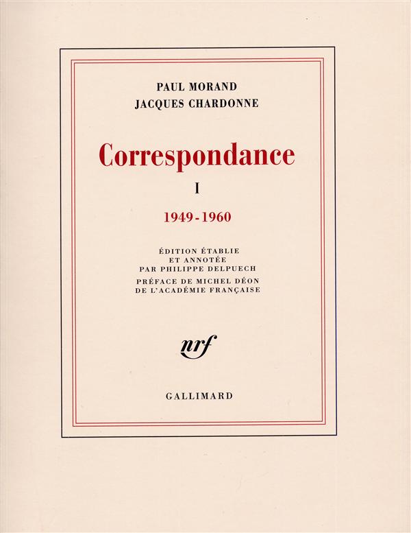 Correspondance. Tome 1, 1949-1960