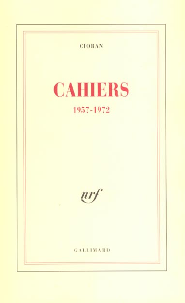 Cahiers. 1957-1972