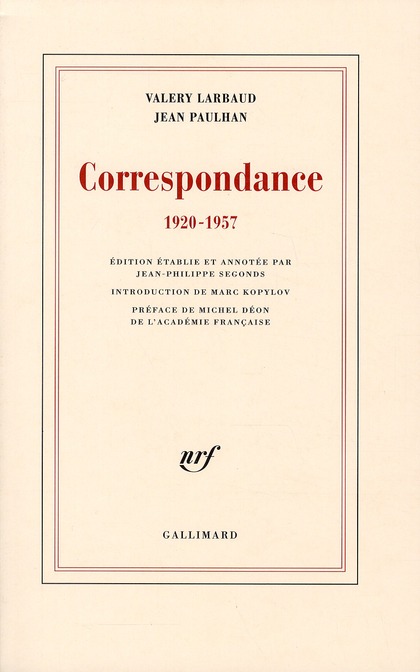 Correspondance 1920-1957