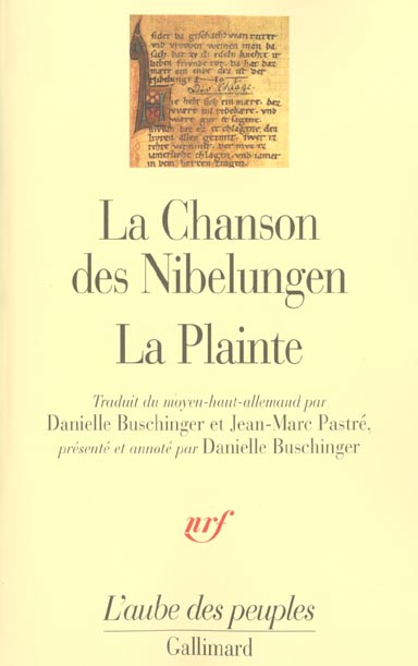 La chanson des Nibelungen. La plainte