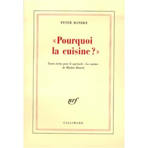 Pourquoi la cuisine ?