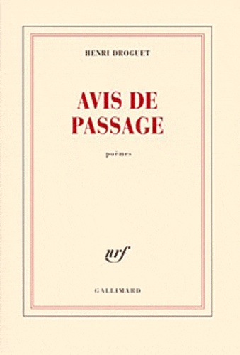 Avis de passage