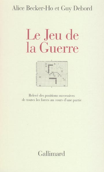 Le Jeu de la Guerre. Relevé des positions successives de toutes les forces au cours d'une partie
