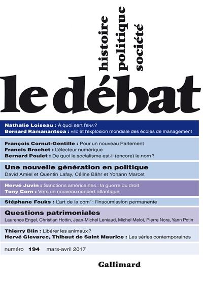 Le Débat N° 194, mars-avril 2017