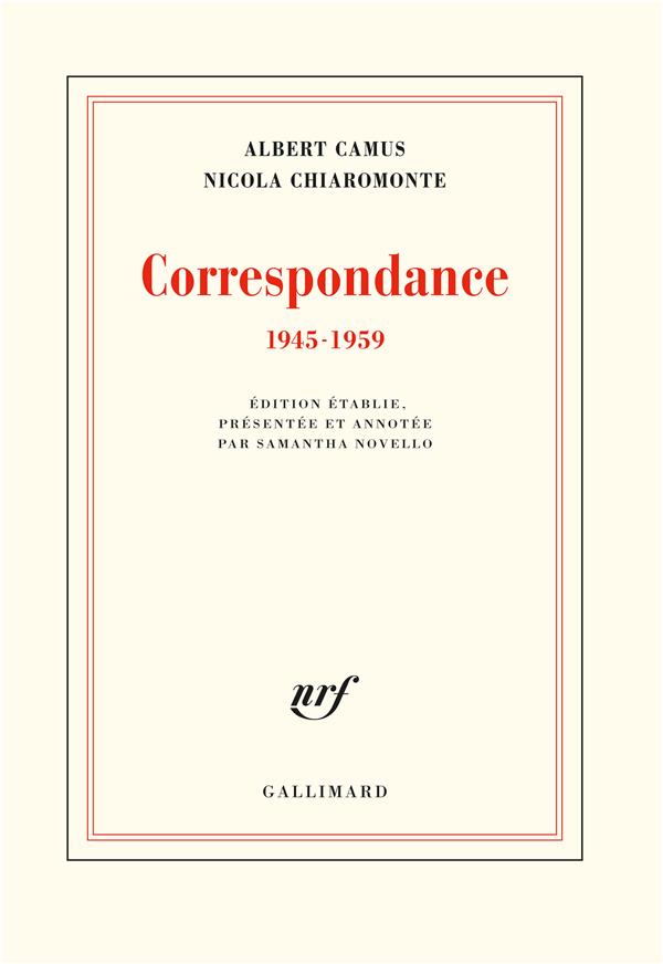 Correspondance (1945-1959)