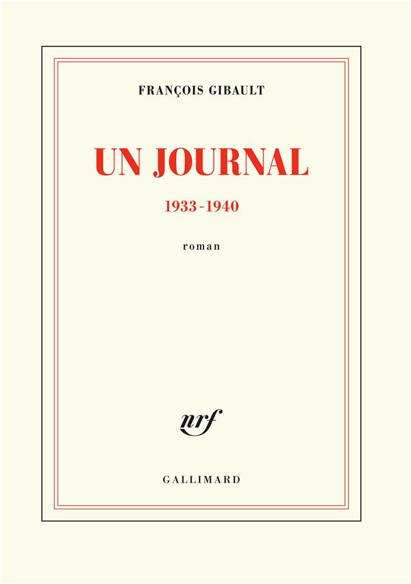 Un journal 1933-1940