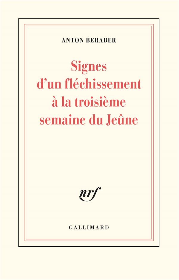 Signes d’un fléchissement à la troisième semaine du jeûne