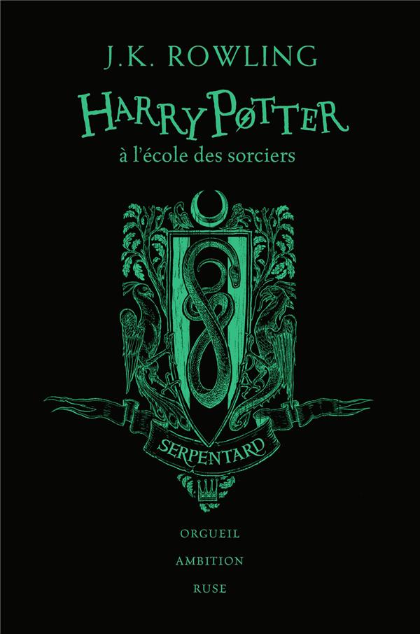 Harry Potter Tome 1 : Harry Potter à l'école des sorciers (Serpentard). Edition collector 20e annive