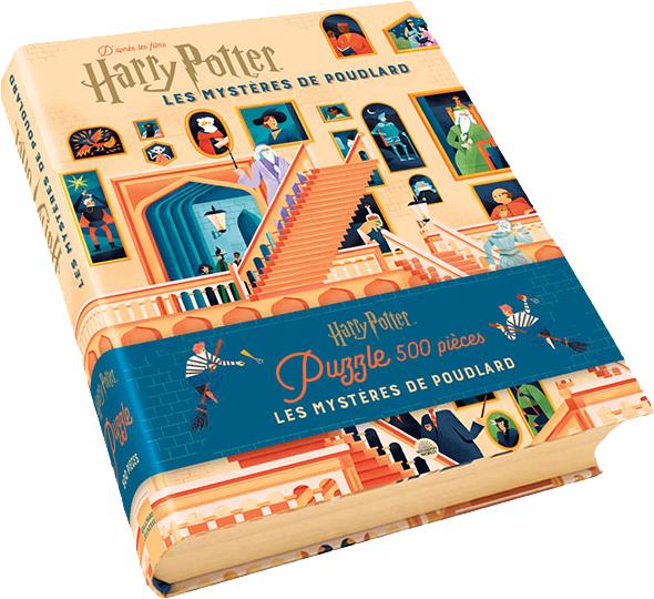 Harry Potter, les Mystères de Poudlard. Coffret avec un puzzle de 500 pièces