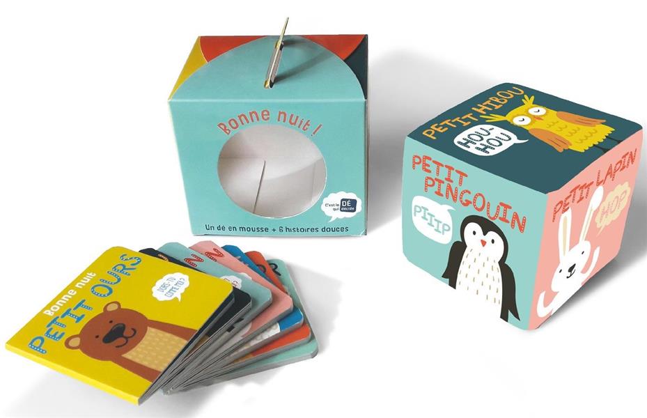 Bonne nuit ! Un dé en mousse 6 histoires douces
