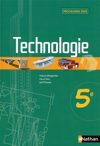 Technologie 5e. Programme 2009