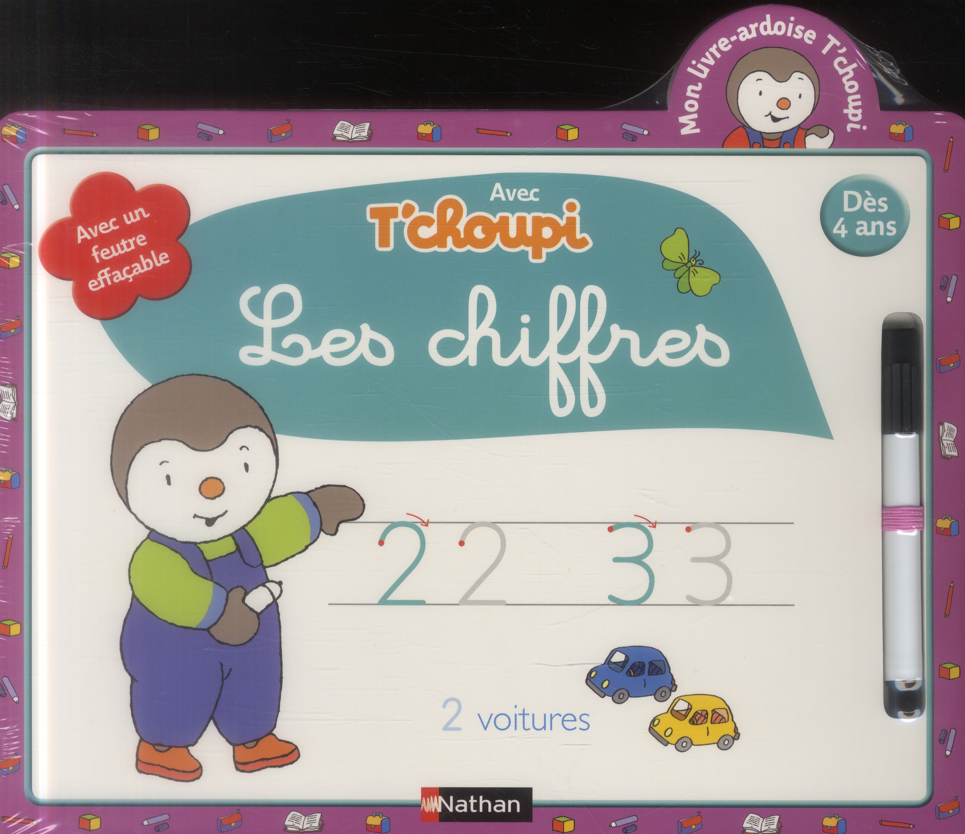 T'choupi, j'écris les chiffres. Livre ardoise dès 4 ans