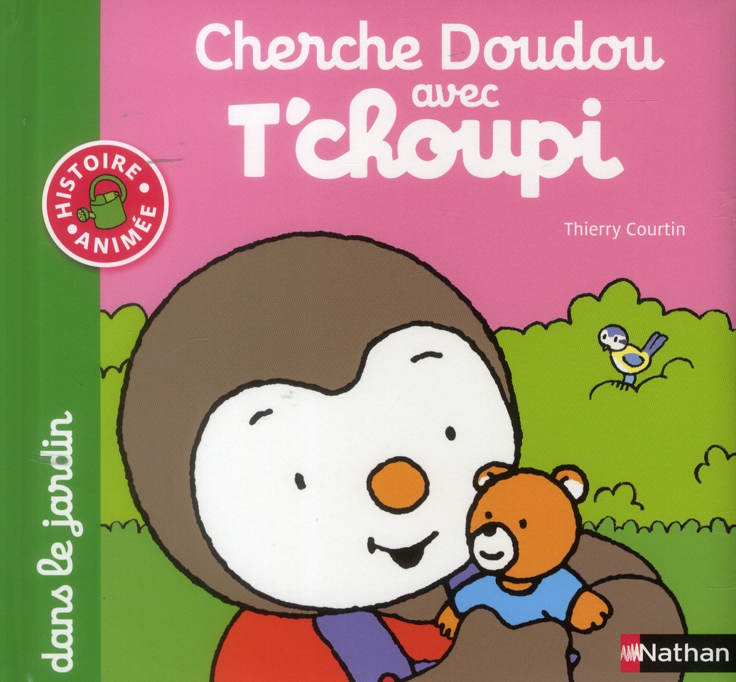 Cherche doudou avec Tchoupi dans le jardin