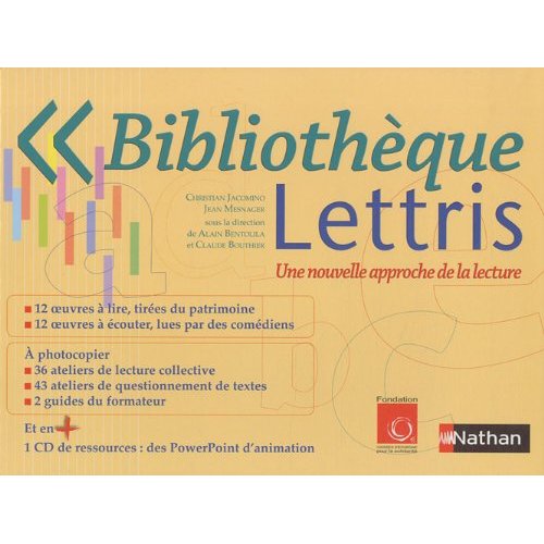 Bibliothèque Lettris. Une nouvelle approche de la lecture, avec 1 CD-ROM