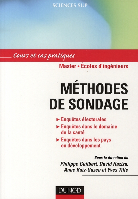 Méthodes de sondage. Cours et cas pratiques