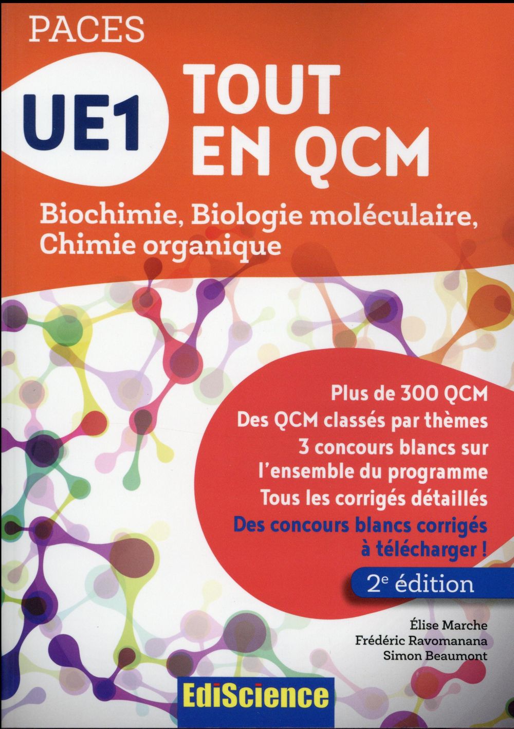 UE1 Tout en QCM - PACES. Biochimie, biologie moléculaire, chimie organique, 2e édition