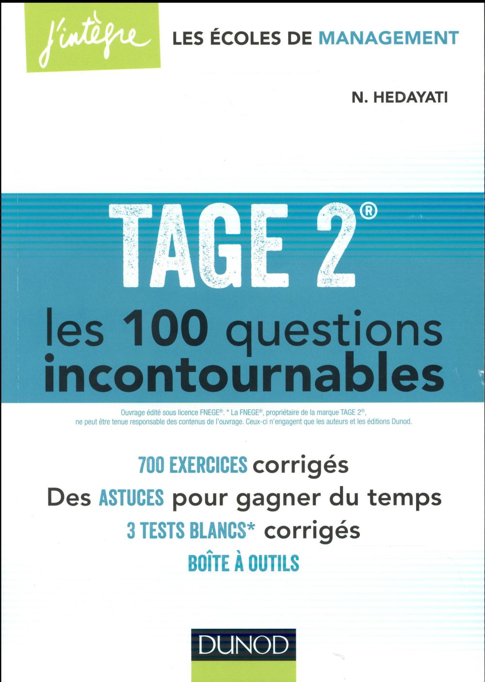 TAGE 2. Les 100 questions incontournables