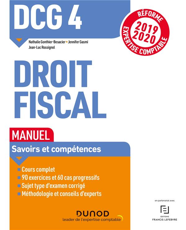 DCG 4 Droit fiscal. Edition 2019-2020