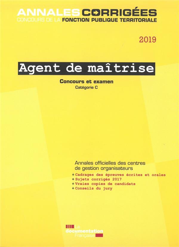 Agent de maîtrise. Concours externe, interne, 3e concours, examen de promotion interne Catégorie C,