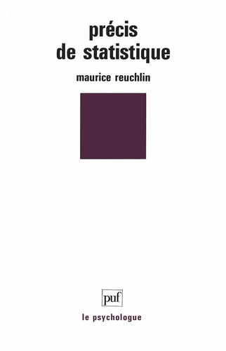 PRECIS DE STATISTIQUE. Présentation notionnelle, 6ème édition 1994