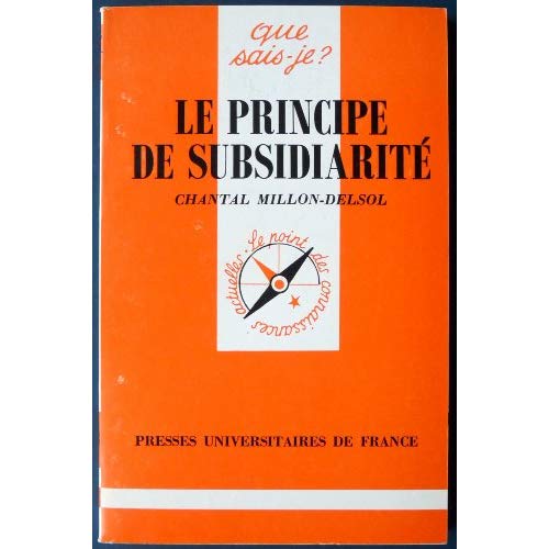Le principe de subsidiarité